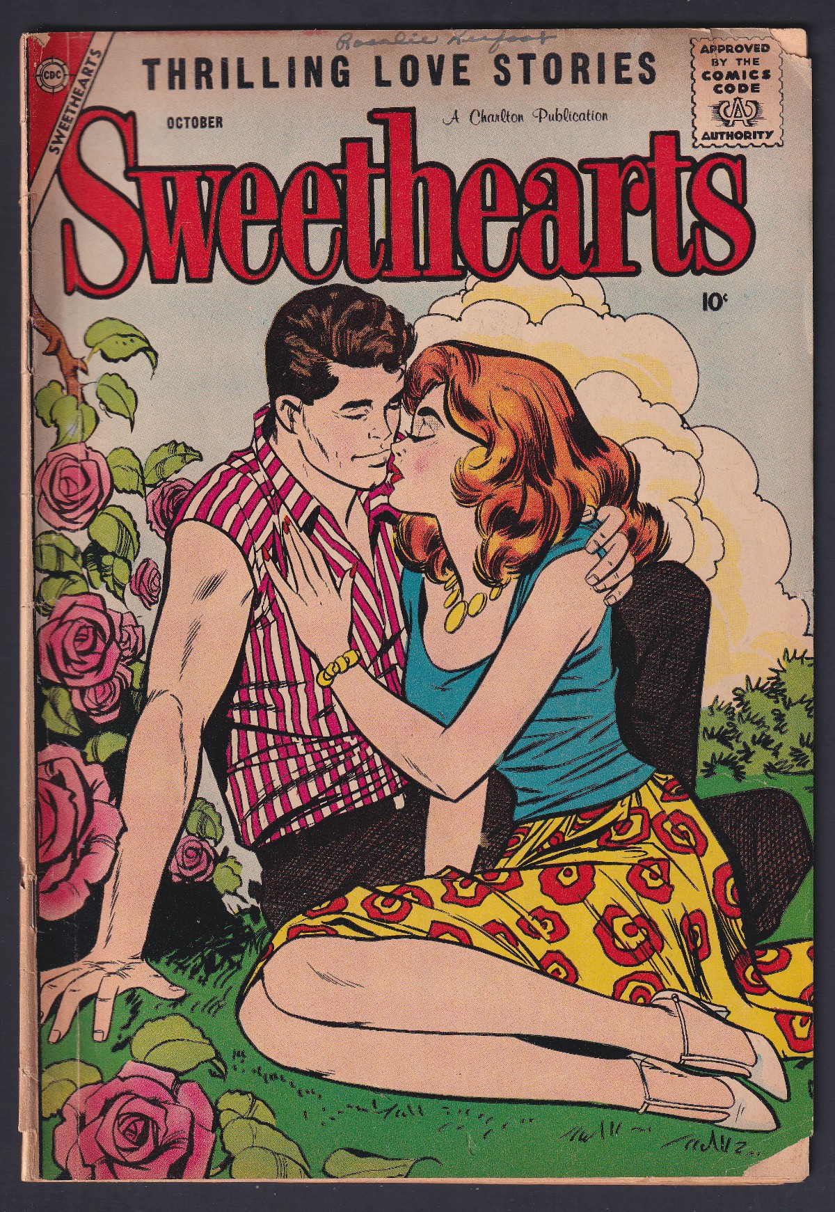 Sweethearts 45 (1958) GD+ Romance Charlton comic